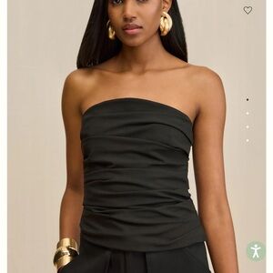 Cult Gaia Black Strapless Top